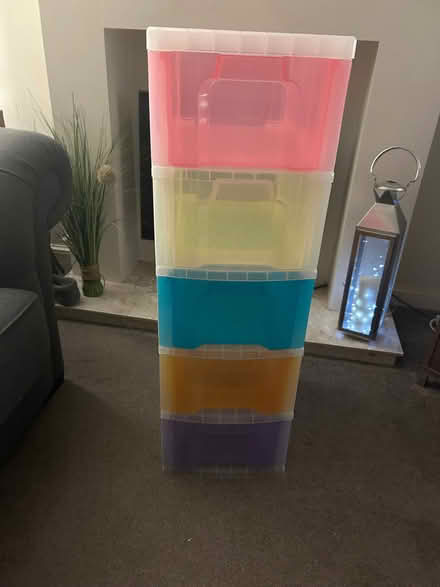 Photo of free Plastic coloured drawers (Knaresborough HG5) #1