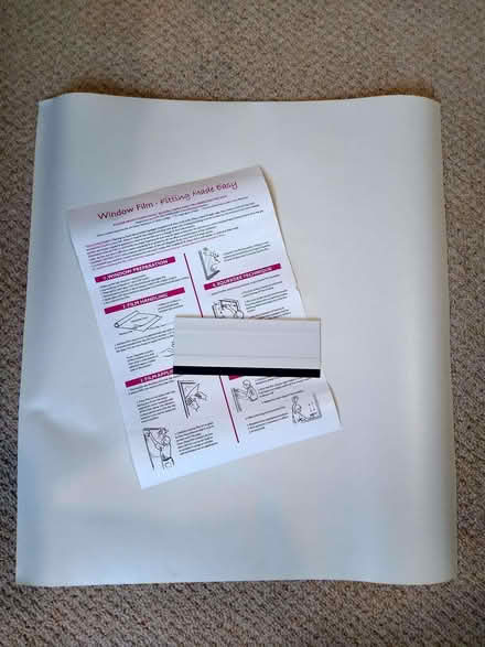 Photo of free Frosted window film (small) (Oldfield Park) #1