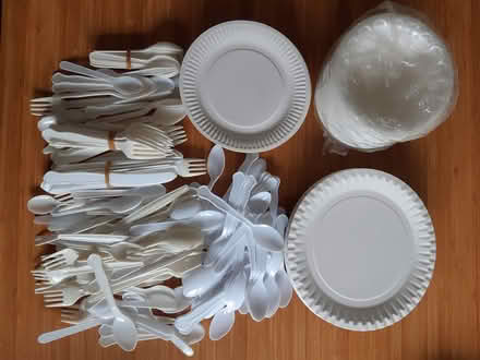 Photo of free Paper plates, plastic cutlery etc (Burgess Hill) #1