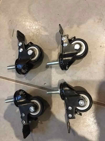 Photo of free Set of replacement table caster wheels, unused (Peckforton CW6) #1