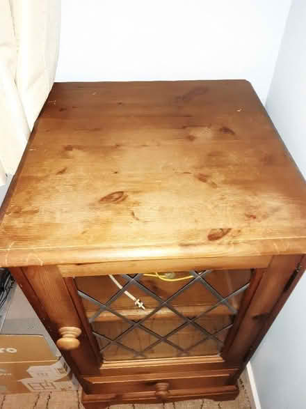 Photo of free Pine stereo storage unit (No stereo) (Little Totham CM9) #2