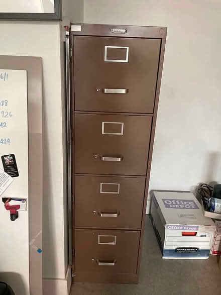 Photo of free 4 Drawer Metal Cabinet (Santa Clara) #1