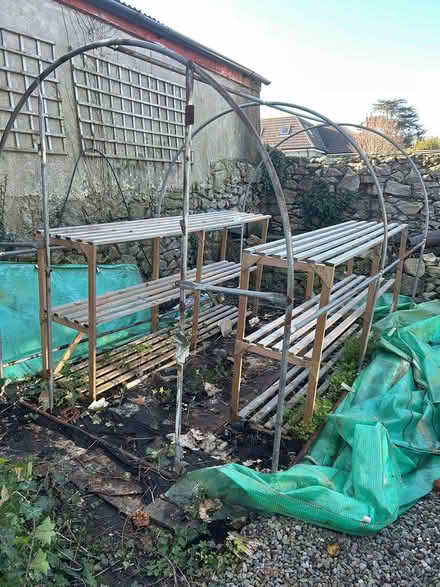 Photo of free Poly tunnel with shelving (Dalkey) #4