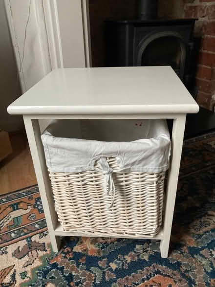 Photo of free Small table with basket (Fairfield Park) #1