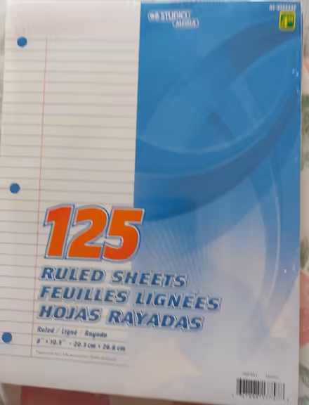Photo of free 2 Packages of ruled paper (St. Clair-Christie) #1