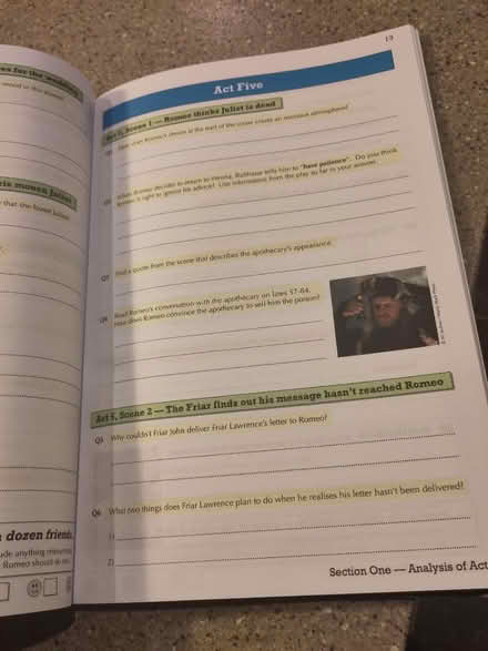 Photo of free GCSE English Lit revision materials (Cambridge, CB5) #4