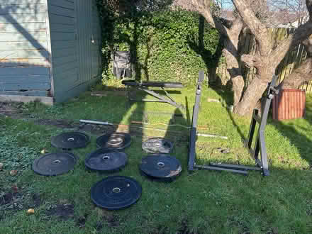 Photo of free selection of weights and bench (Dalkey) #2