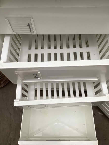 Photo of free White standard upright freezer (Oxhey Hall WD19) #3