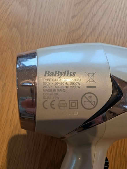 Photo of free Hairdryer (Broxbourne EN10) #3