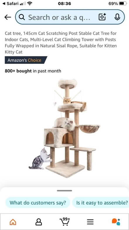 Photo of free Brand new cat tree (CM11 1NQ) #1
