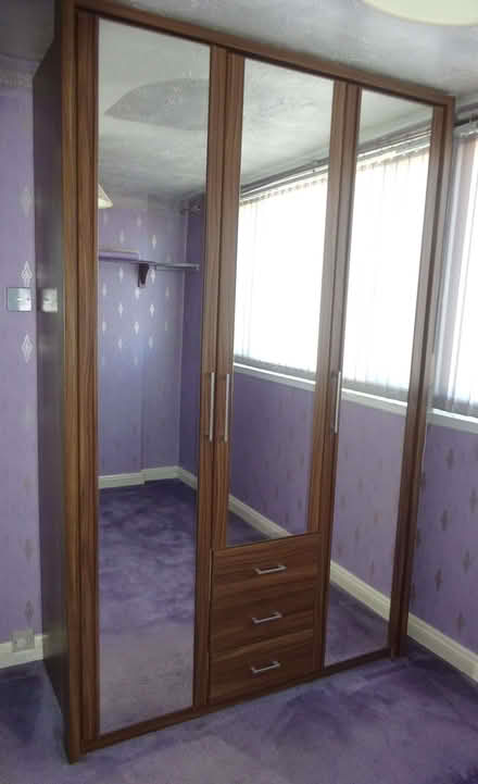 Photo of free Large 3 Mirror Door Wardrobe (Royal Wootton Bassett SN4) #3