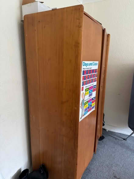 Photo of free Big wooden wardrobe (Parkhead Glasgow) #3