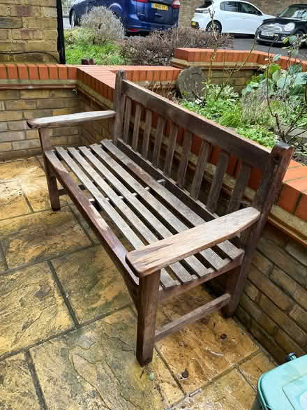Photo of free Hardwood garden seat (AL5 Harpenden) #1
