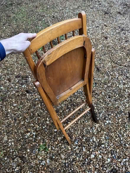 Photo of free Wooden foldable chair (Warlingham CR6) #1