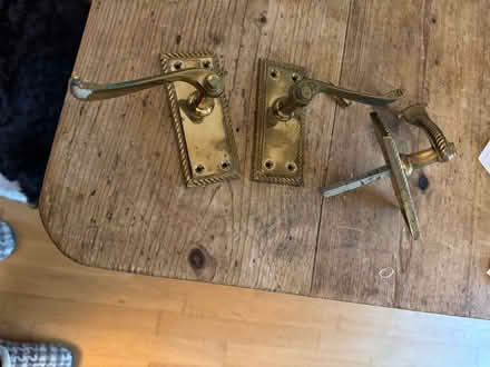 Photo of free Brass door handles (Wivenhoe CO7) #1
