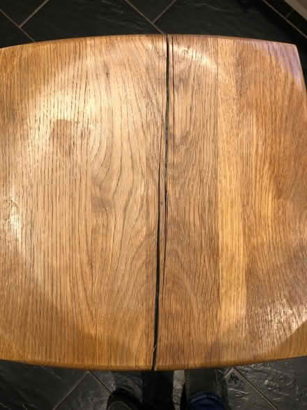 Photo of free Heavy oak stool (broken seat) (Strawberry Hill TW1) #2