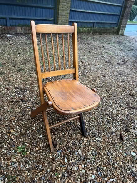 Photo of free Wooden foldable chair (Warlingham CR6) #2