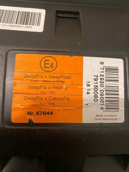 Photo of free 2way isofix baby car seat base (Ig11) #3