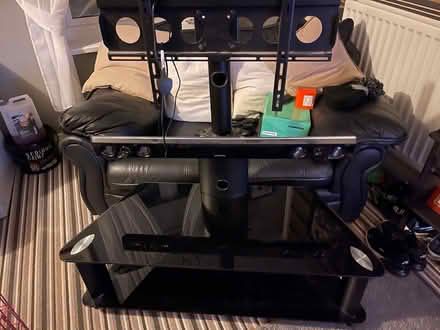 Photo of free Glass tv stand (Durham) #1