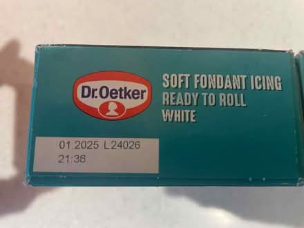 Photo of free Soft fondant icing ready to roll. White (Widford CM1) #2