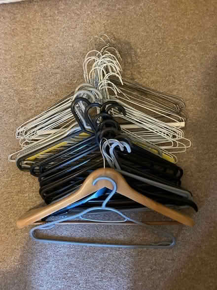 Photo of free Assortment of coat hangers (Kingston Gate KT2) #1