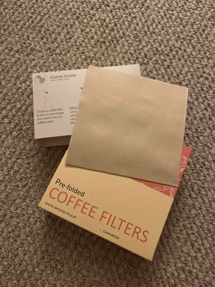 Photo of free Coffee filters (McLean Gardens) #2