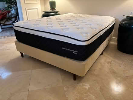 Photo of free Queen Mattress and frame (Jupiter) #1