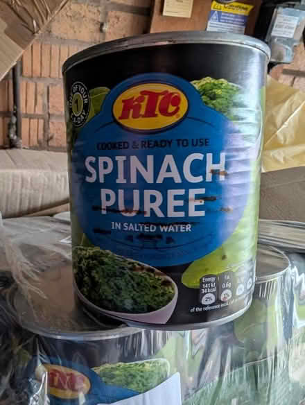 Photo of free 10 cans of spinach puree expire 31 May 2025 (Hartwood Green PR7) #1