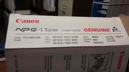 Photo of free Canon NPG-1 Toner Cartridges (Holyford EX24) #1