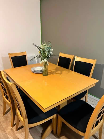 Photo of free Dining room table and 6 chairs (Crossgates, Leeds) #1