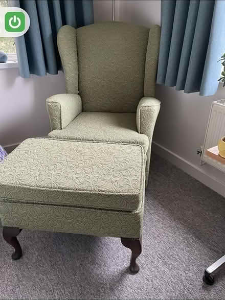 Photo of free Armchair and footstool (Near Tetbury) #1