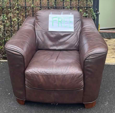Photo of free Arm Chair - leather - John Lewis (GL11) #1