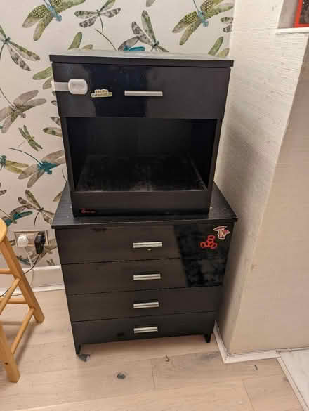 Photo of free 2 black chests of drawers (Tonbridge TN10) #1