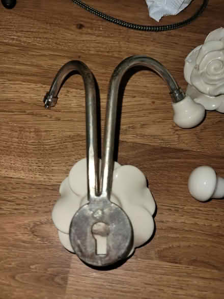 Photo of free 2 white rose coat hangars (BN1) #3