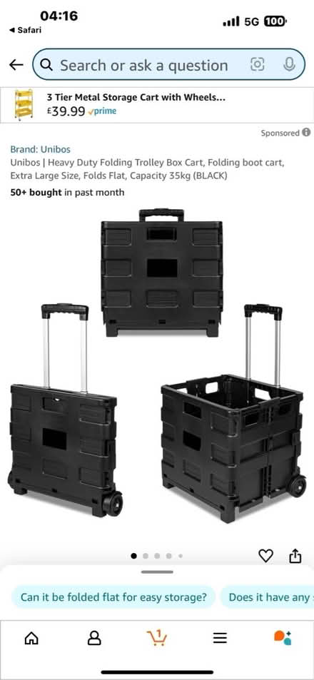 Photo of Folding trolley (Ware sg12) #1