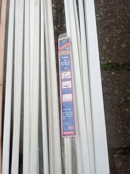 Photo of free collection of wooden and plastic trim, moldings, conduit (Henlow SG16) #2