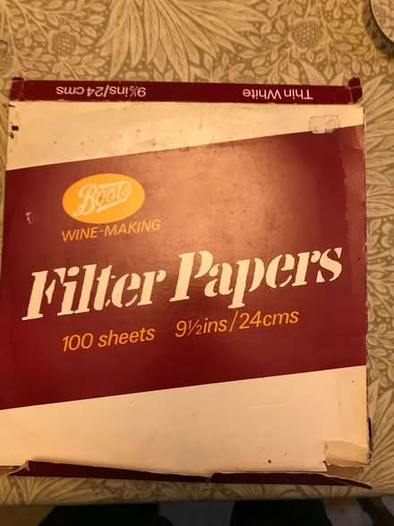 Photo of free Wine Filter papers (Thaxted CM6) #1