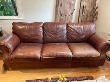 Photo of free Leather sofa (West San Jose) #1