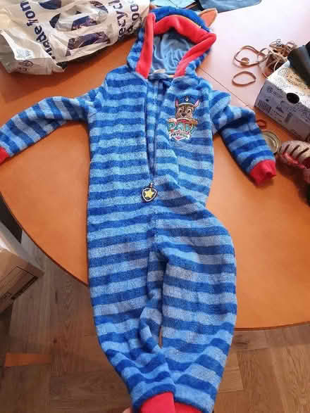 Photo of free Chase (paw patrol) onesie size 3-4 (Bruntsfield EH10) #1