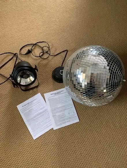 Photo of free Mirror Ball Hanging & Motorized (Bolton, MA) #1