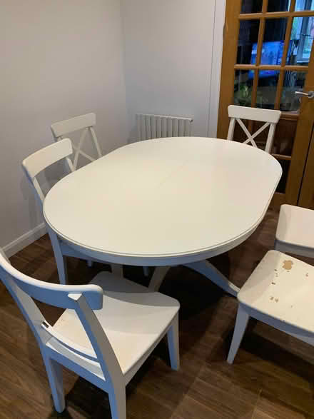 Photo of free Ikea extendable table and 6 seats (Greystones S11) #3