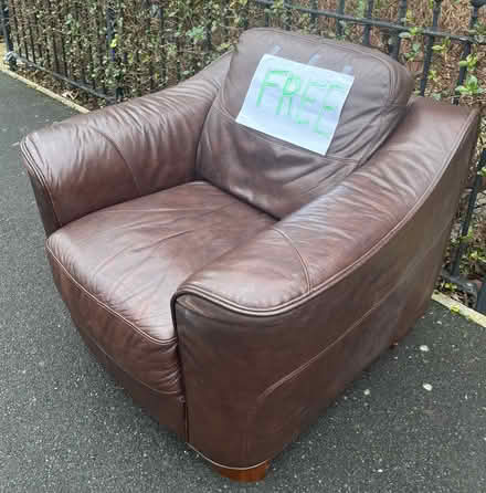 Photo of free Arm Chair - leather - John Lewis (GL11) #2
