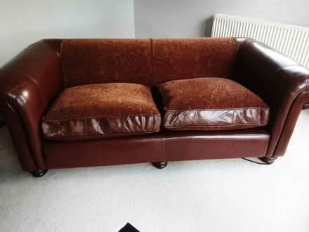 Photo of free Leather 3 setter settee (Ightham Kent) #2
