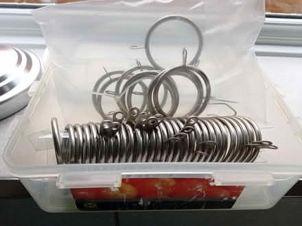 Photo of free Chrome Curtain rings (Widnes) #1