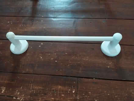 Photo of free White wooden towel rail (Stanford in the Vale SN7) #1