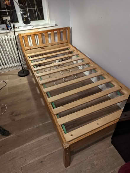 Photo of free Ikea single bed, pine (Tonbridge TN10) #2