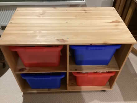 Photo of free Storage unit with four plastic boxes (Cawton YO62) #2