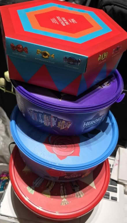 Photo of free Plastic Chocolate Cans (South Kensington station. SW3) #2