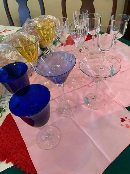 Photo of free various sized wine/beverage glasses (West Laurel) #1