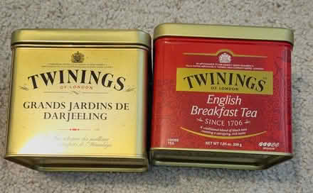 Photo of free Empty tea metal boxes (Bernardo & Iowa, Sunnyvale) #1